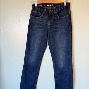 Sonoma Dark Blue Boys Slim Fit Jeans
